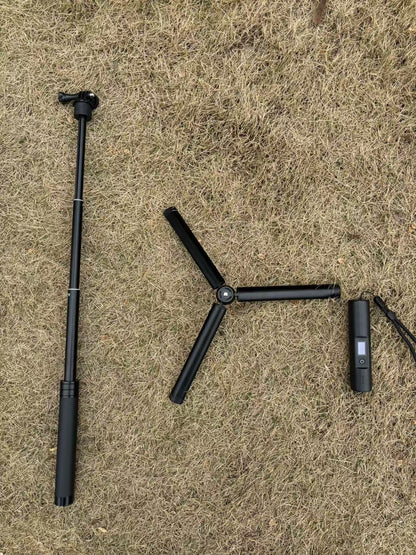 Lightweight Aluminum Telescopic Rod + Tripod + Rotary Head (Accessory for GeoAstra X8-M1 GNSS Receiver)
